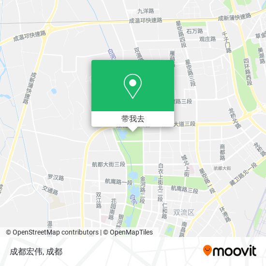 成都宏伟地图