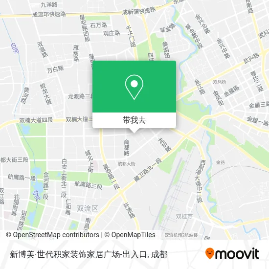 新博美·世代积家装饰家居广场-出入口地图
