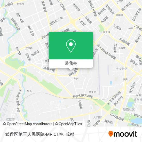 武侯区第三人民医院-MRICT室地图