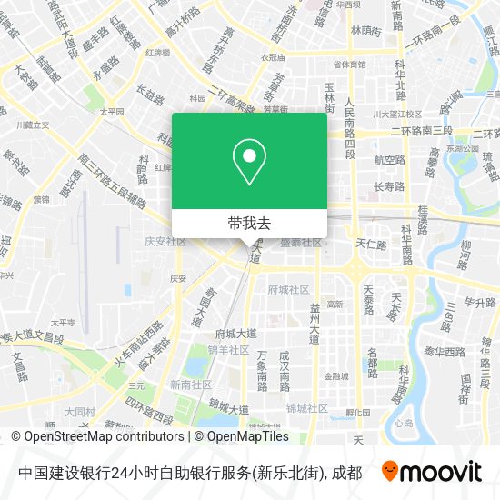 中国建设银行24小时自助银行服务(新乐北街)地图