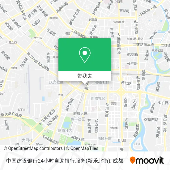 中国建设银行24小时自助银行服务(新乐北街)地图