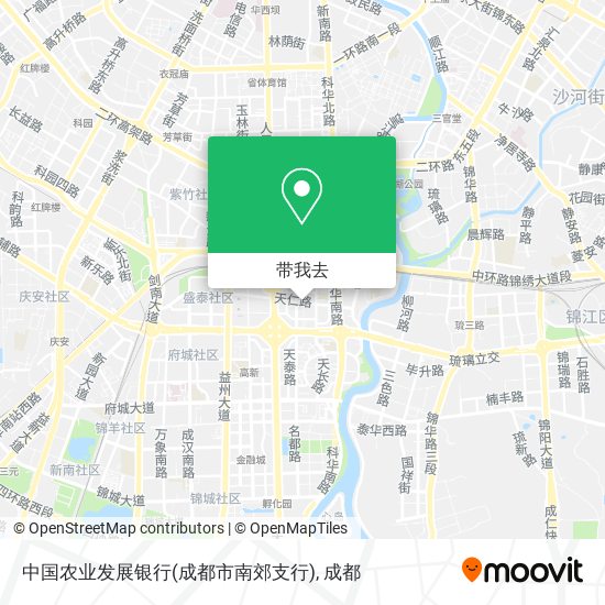 中国农业发展银行(成都市南郊支行)地图