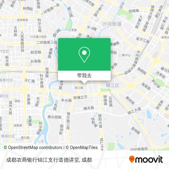 成都农商银行锦江支行道德讲堂地图