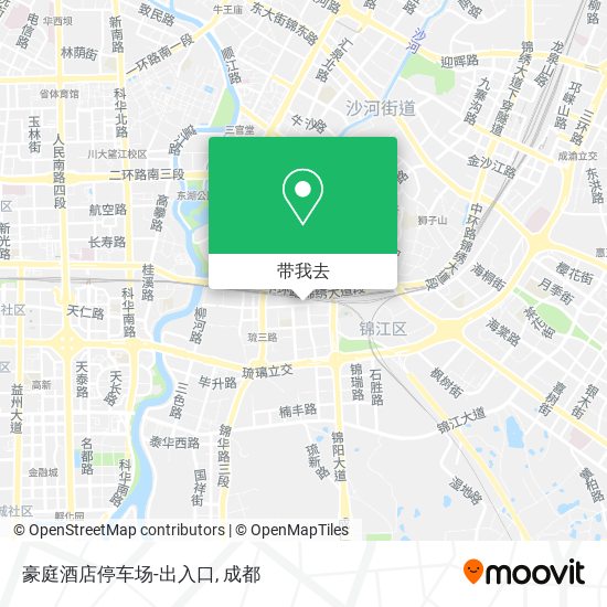 豪庭酒店停车场-出入口地图