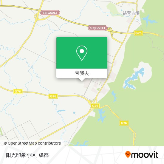 阳光印象小区地图