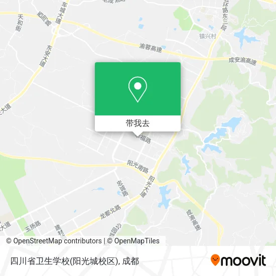 四川省卫生学校(阳光城校区)地图