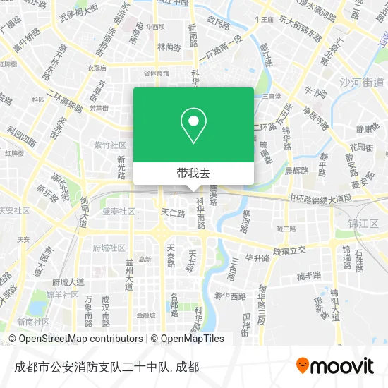 成都市公安消防支队二十中队地图