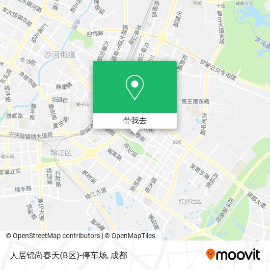 人居锦尚春天(B区)-停车场地图