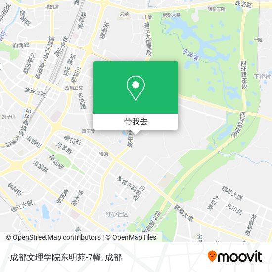 成都文理学院东明苑-7幢地图