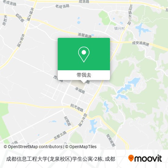 成都信息工程大学(龙泉校区)学生公寓-2栋地图