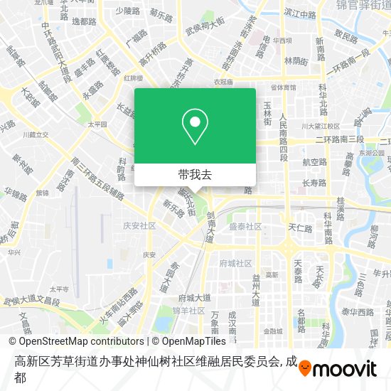 高新区芳草街道办事处神仙树社区维融居民委员会地图