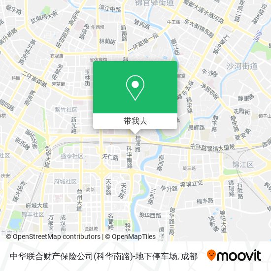 中华联合财产保险公司(科华南路)-地下停车场地图
