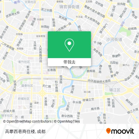 高攀西巷商住楼地图