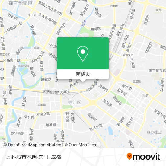 万科城市花园-东门地图