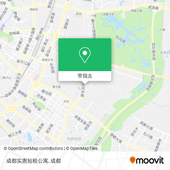 成都实惠短租公寓地图