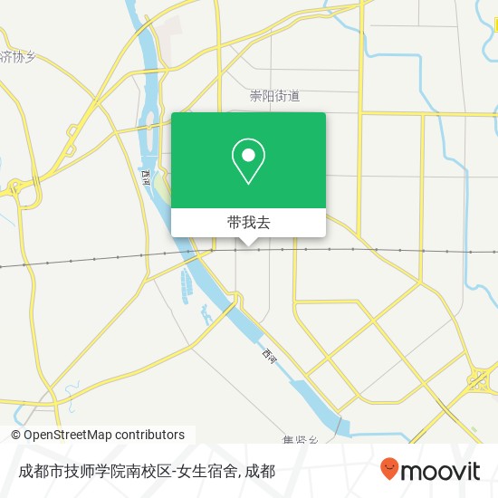 成都市技师学院南校区-女生宿舍地图