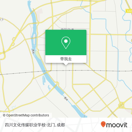 四川文化传媒职业学校-北门地图