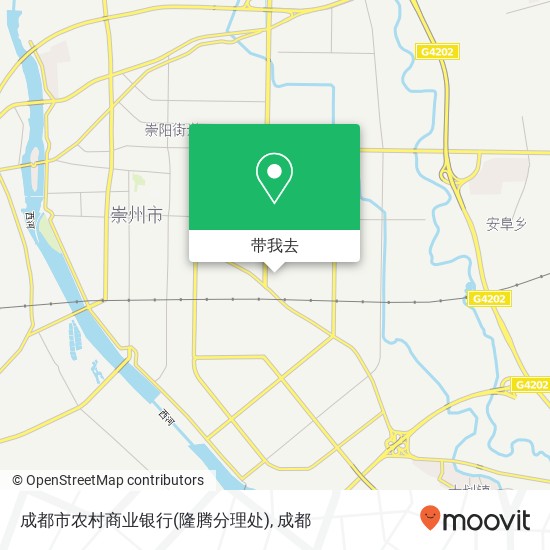 成都市农村商业银行(隆腾分理处)地图