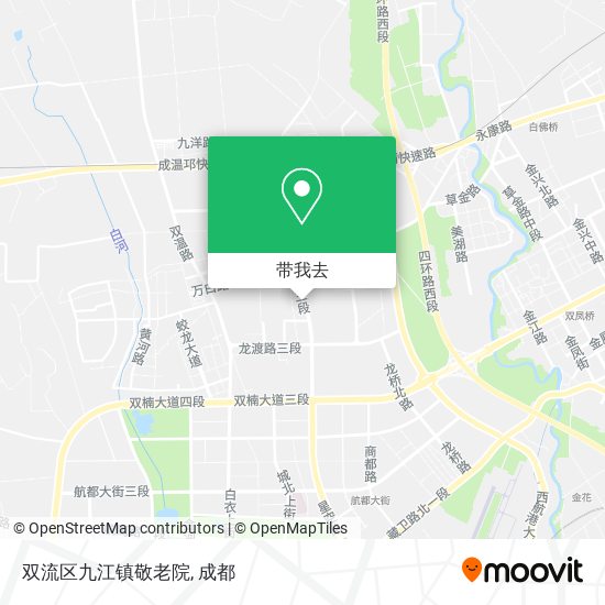 双流区九江镇敬老院地图