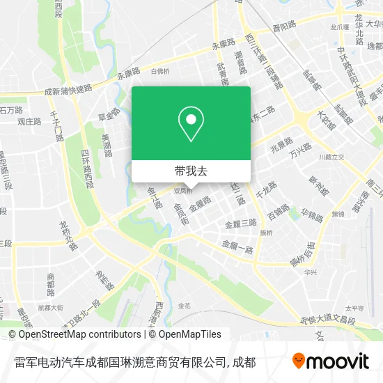 雷军电动汽车成都国琳溯意商贸有限公司地图
