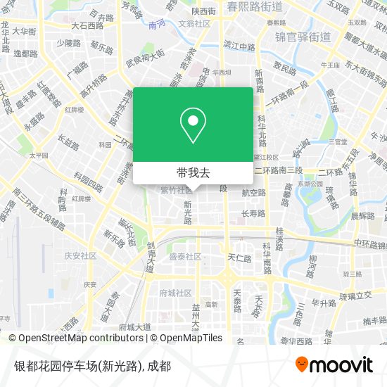 银都花园停车场(新光路)地图