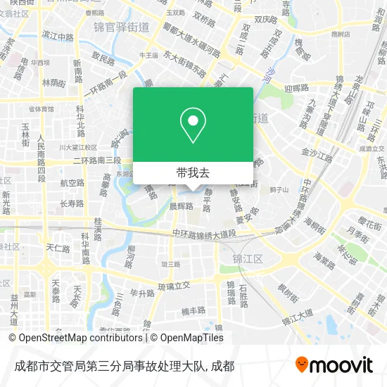 成都市交管局第三分局事故处理大队地图