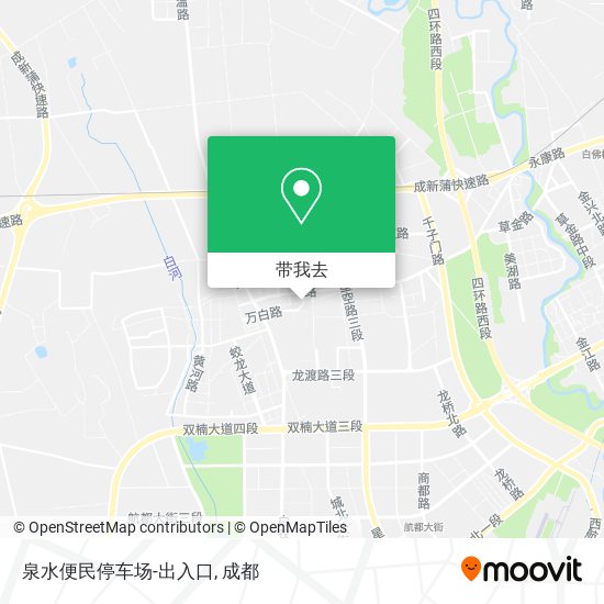 泉水便民停车场-出入口地图