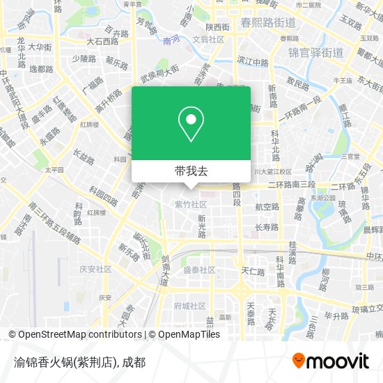 渝锦香火锅(紫荆店)地图