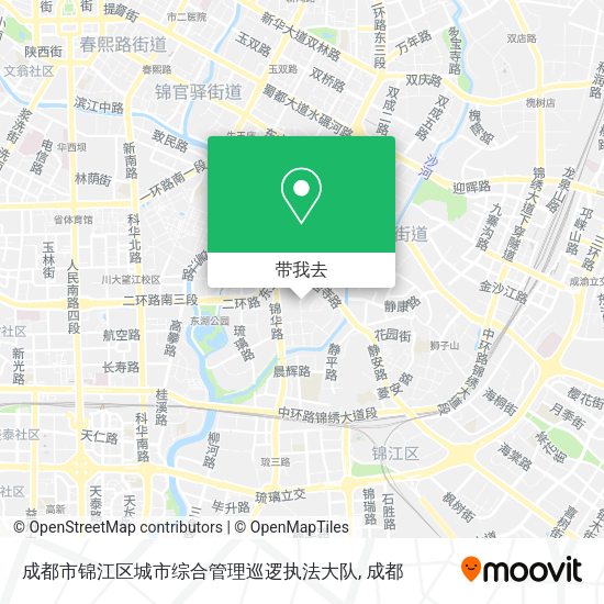 成都市锦江区城市综合管理巡逻执法大队地图