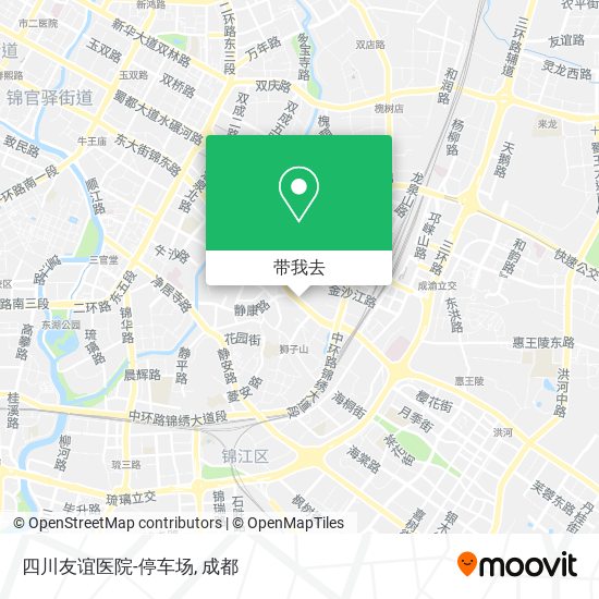 四川友谊医院-停车场地图