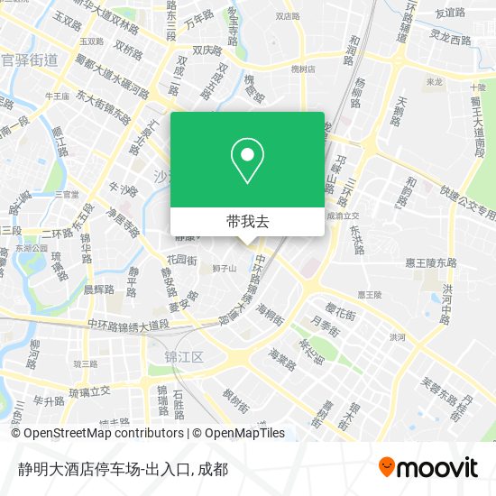 静明大酒店停车场-出入口地图