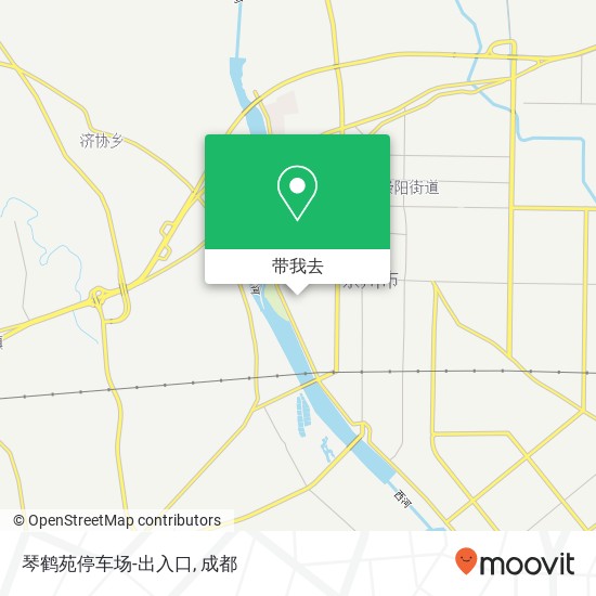 琴鹤苑停车场-出入口地图