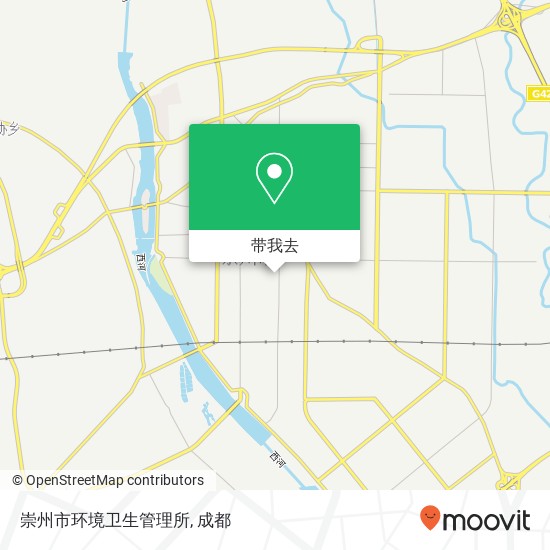 崇州市环境卫生管理所地图