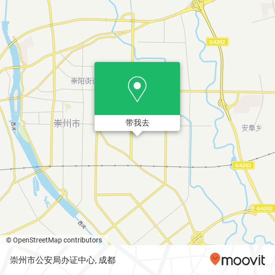 崇州市公安局办证中心地图