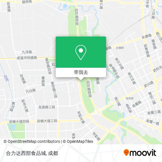合力达西部食品城地图