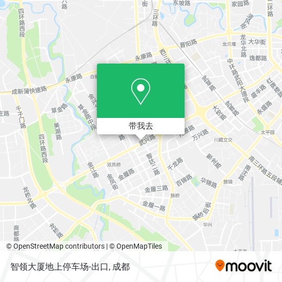 智领大厦地上停车场-出口地图