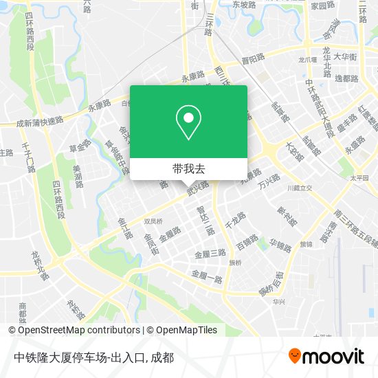 中铁隆大厦停车场-出入口地图