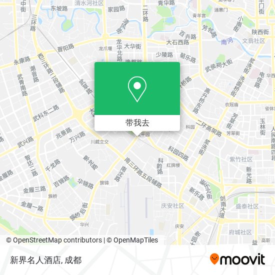 新界名人酒店地图
