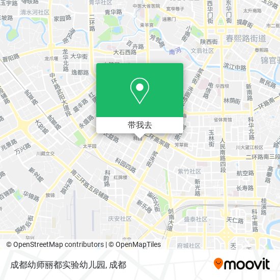 成都幼师丽都实验幼儿园地图