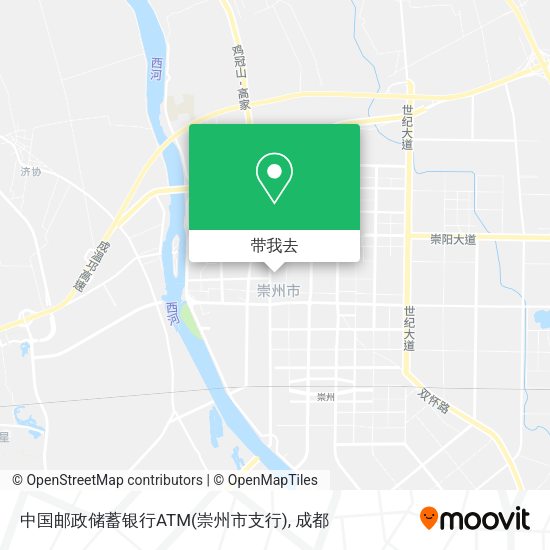 中国邮政储蓄银行ATM(崇州市支行)地图