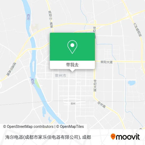 海尔电器(成都市家乐佳电器有限公司)地图
