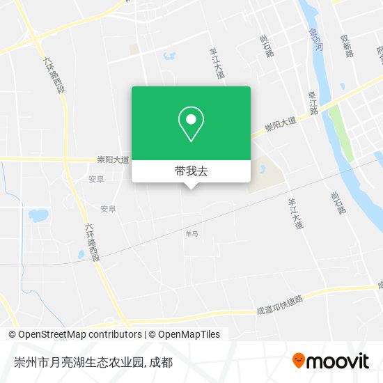 崇州市月亮湖生态农业园地图