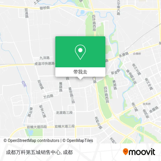 成都万科第五城销售中心地图