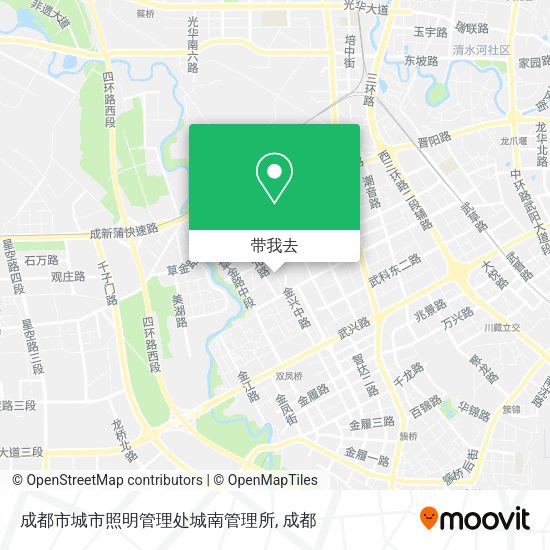 成都市城市照明管理处城南管理所地图