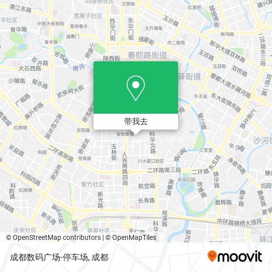 成都数码广场-停车场地图