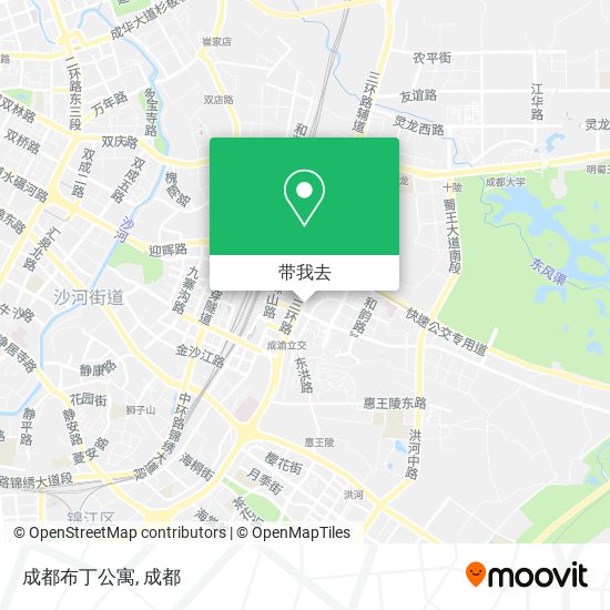 成都布丁公寓地图