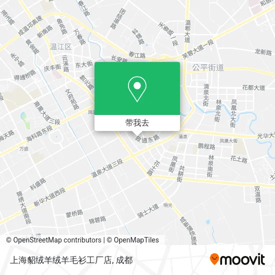 上海貂绒羊绒羊毛衫工厂店地图