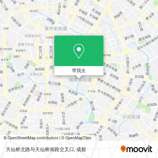 天仙桥北路与天仙桥南路交叉口地图