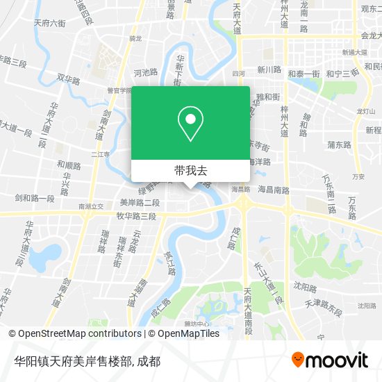 华阳镇天府美岸售楼部地图