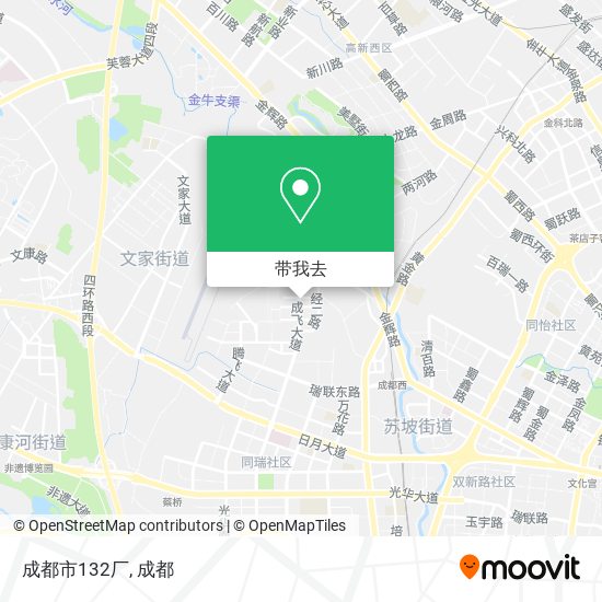 成都市132厂地图